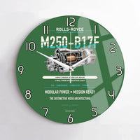 Thumbnail for M250-B17F design on green no frame wall clock
