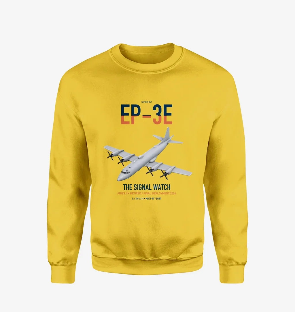 EP-3E ARIES II design on yellow sweatshirt