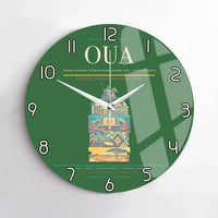 Thumbnail for Thomas Sankara International Airport (OUA) design on green no frame wall clock