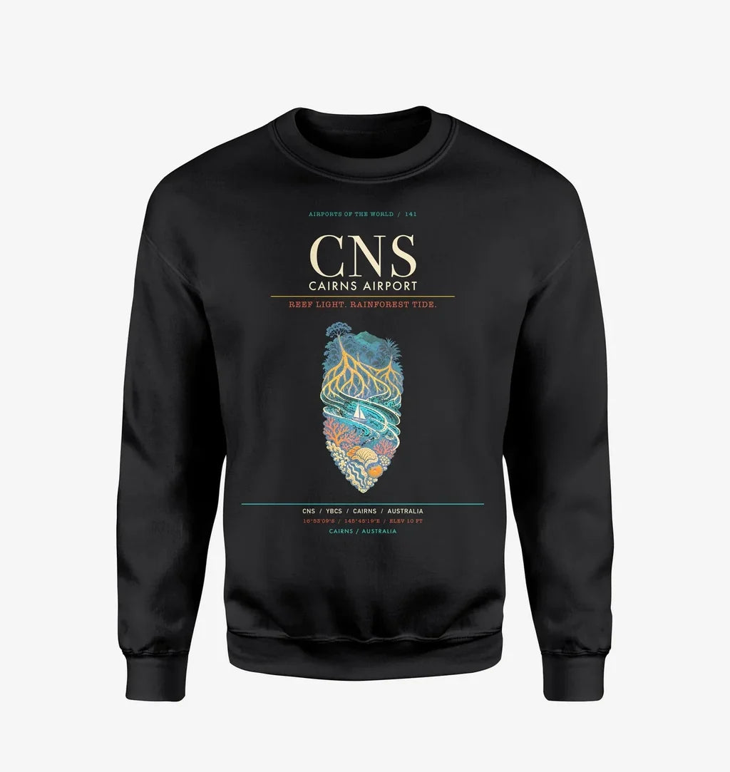 Cairns Airport CNS Sweatshirt - Black