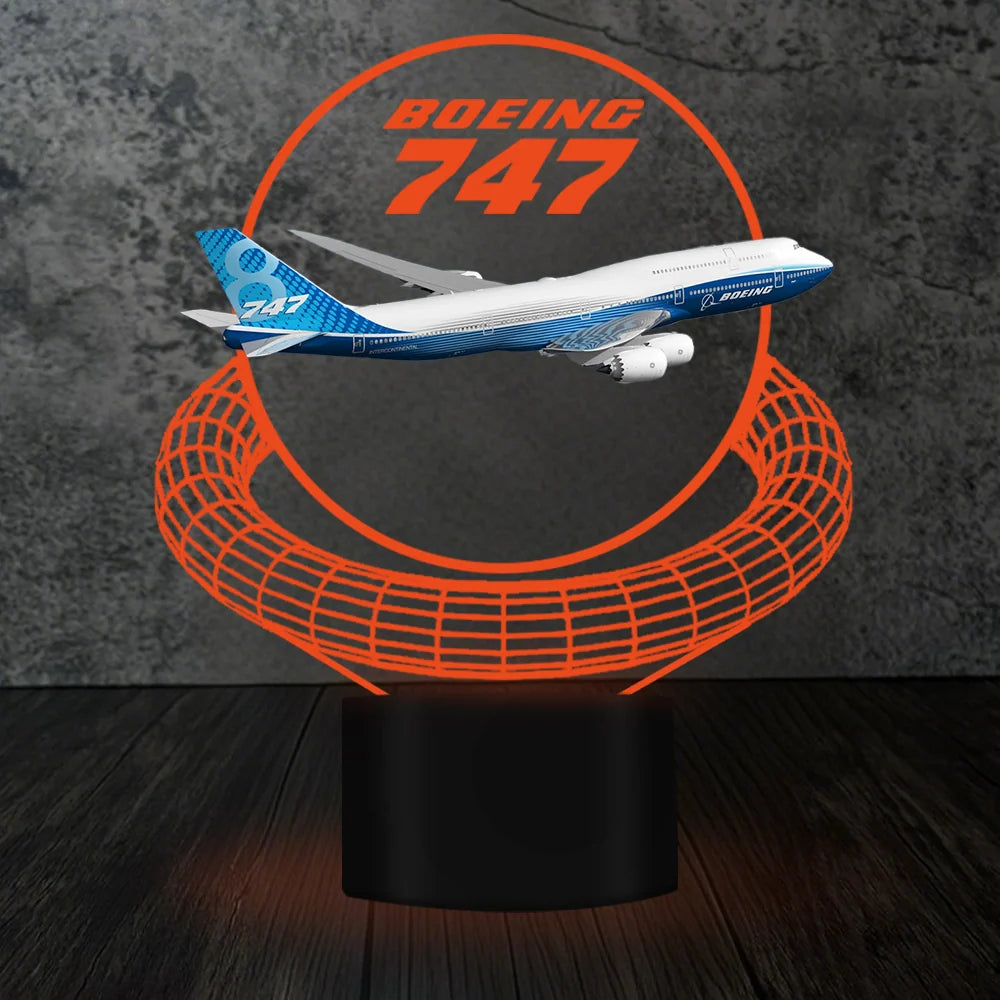 Customisable Boeing 747 3D Lamp - view 9