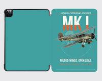 Thumbnail for Fairey Swordfish Mk I design on turquoise ipad tablet case