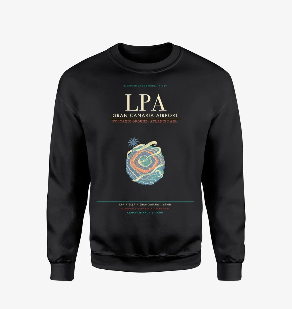 Gran Canaria Airport LPA Sweatshirt - Black