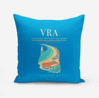 Thumbnail for Juan Gualberto Gómez Airport (VRA) design on turquoise pillow