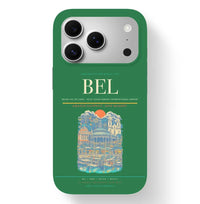 Thumbnail for Belem Airport (BEL) design on green iPhone 17 Pro MagSafe case