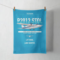 Thumbnail for Tecnam P2012 STOL design on turquoise towel