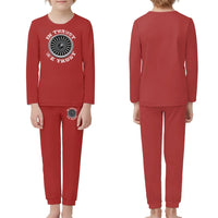 Thumbnail for In Thrust We Trust (Vol 2) children pajamas - Red