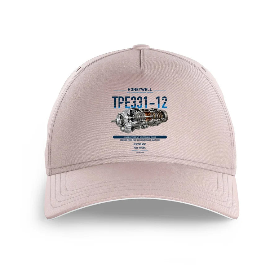 TPE331-12 design on pink printed hat