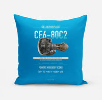 Thumbnail for CF6-80C2 design on turquoise pillow