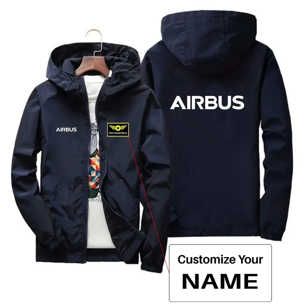 Customisable Airbus & Text Windbreaker - view 9