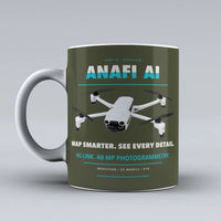Thumbnail for ANAFI Ai Mug design on green army parrot