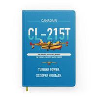 Thumbnail for Canadair CL-215T design on turquoise notebook