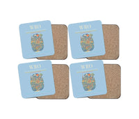 Thumbnail for Wrocaw Nicolaus Copernicus Airport WRO Coaster 4-Pieces-Set - Light Blue