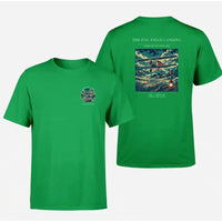 Thumbnail for VINTAGE G4150 - The Fog Field Landing - Double-Side T-Shirt design on green double side t shirt