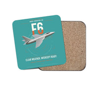 Thumbnail for Hawker Hunter F6 design on turquoise 1 piece coaster