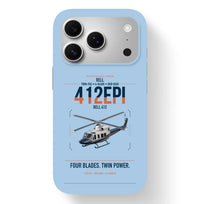 Thumbnail for Bell 412EPI design on light blue magsafe iphone case, for iPhone 17 Pro