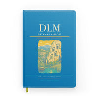Thumbnail for Dalaman Airport (DLM) design on turquoise notebook