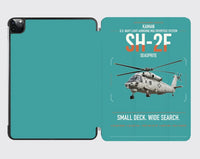 Thumbnail for Kaman SH-2F Seasprite design on turquoise ipad tablet case