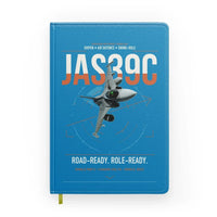 Thumbnail for Saab JAS 39C Gripen design on turquoise notebook