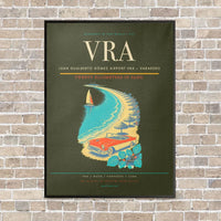 Thumbnail for Juan Gualberto Gómez Airport VRA — Varadero vertical canvas print - framed - green army background