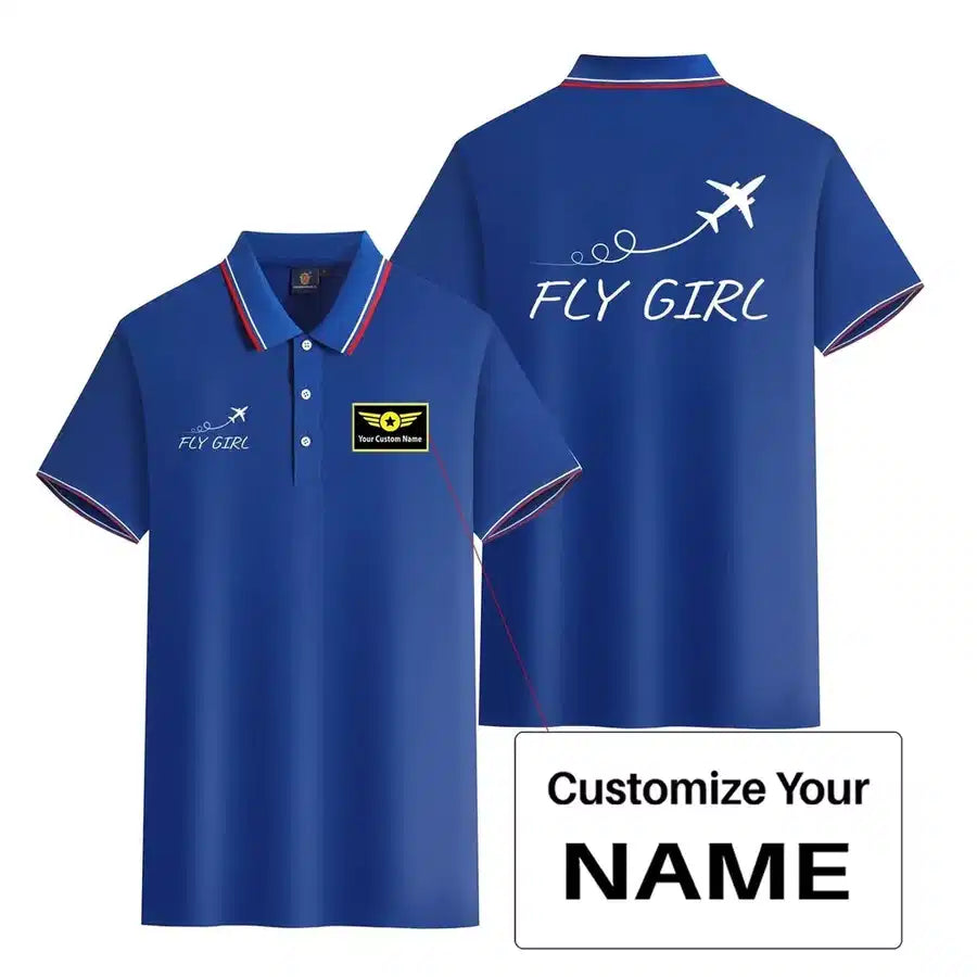 Customisable Just Fly It & Fly Polo Shirt - view 9