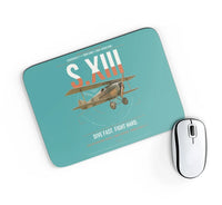 Thumbnail for SPAD S.XIII C.1 design on turquoise rectangle mouse pad
