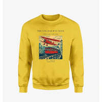 Thumbnail for VINTAGE G4347 - The Cog Railway Race - Designed Sweatshirts design on yellow