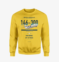 Thumbnail for BAe 146-300 design on yellow sweatshirt