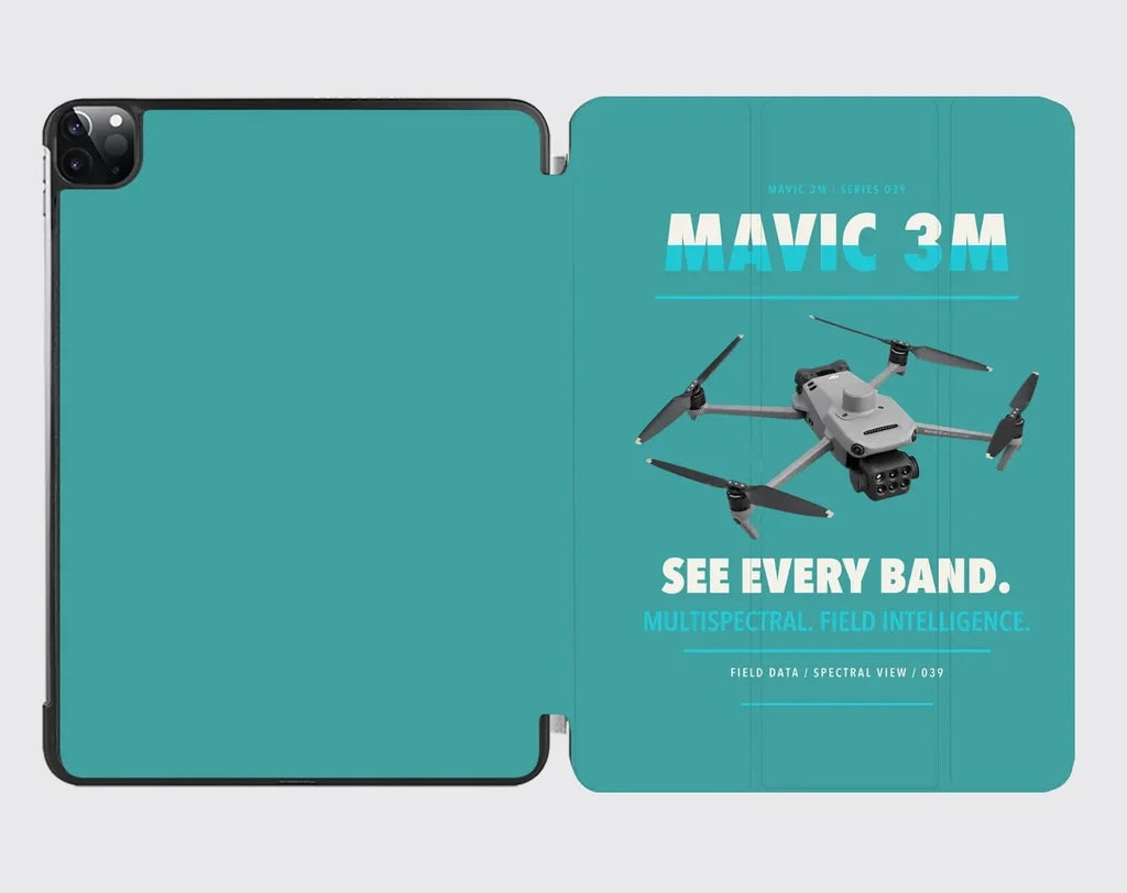 DJI Mavic 3 Multispectral design on turquoise ipad tablet case