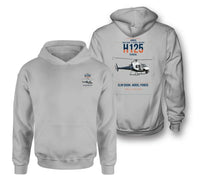 Thumbnail for Airbus H125 design on light gray double-side hoodie, double-side print