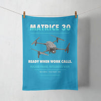 Thumbnail for DJI Matrice 30 design on turquoise towel