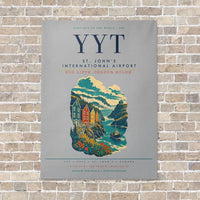 Thumbnail for St. John's International Airport YYT vertical canvas print - no frame - light gray background