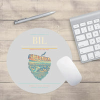 Thumbnail for Billings Logan International Airport BIL Mouse-Pad Round - Light Gray