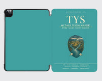 Thumbnail for McGhee Tyson Airport Knoxville (TYS) design on turquoise ipad tablet case