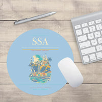 Thumbnail for Salvador - Deputado Luis Eduardo Magalhaes International Airport SSA Mouse-Pad Round - Light Blue