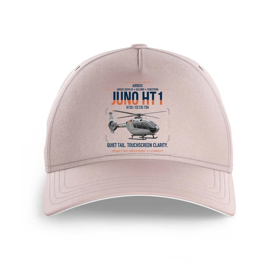 Airbus H135 Juno HT1 design on pink printed hat