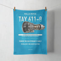 Thumbnail for TAY 611-8 design on turquoise towel