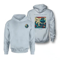 Thumbnail for VINTAGE G4462 - The Simulator's First Sweat - Double-Side Hoodie design on lightblue double side