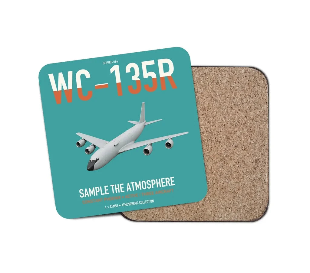 WC-135R Constant Phoenix design on turquoise 1 piece coaster