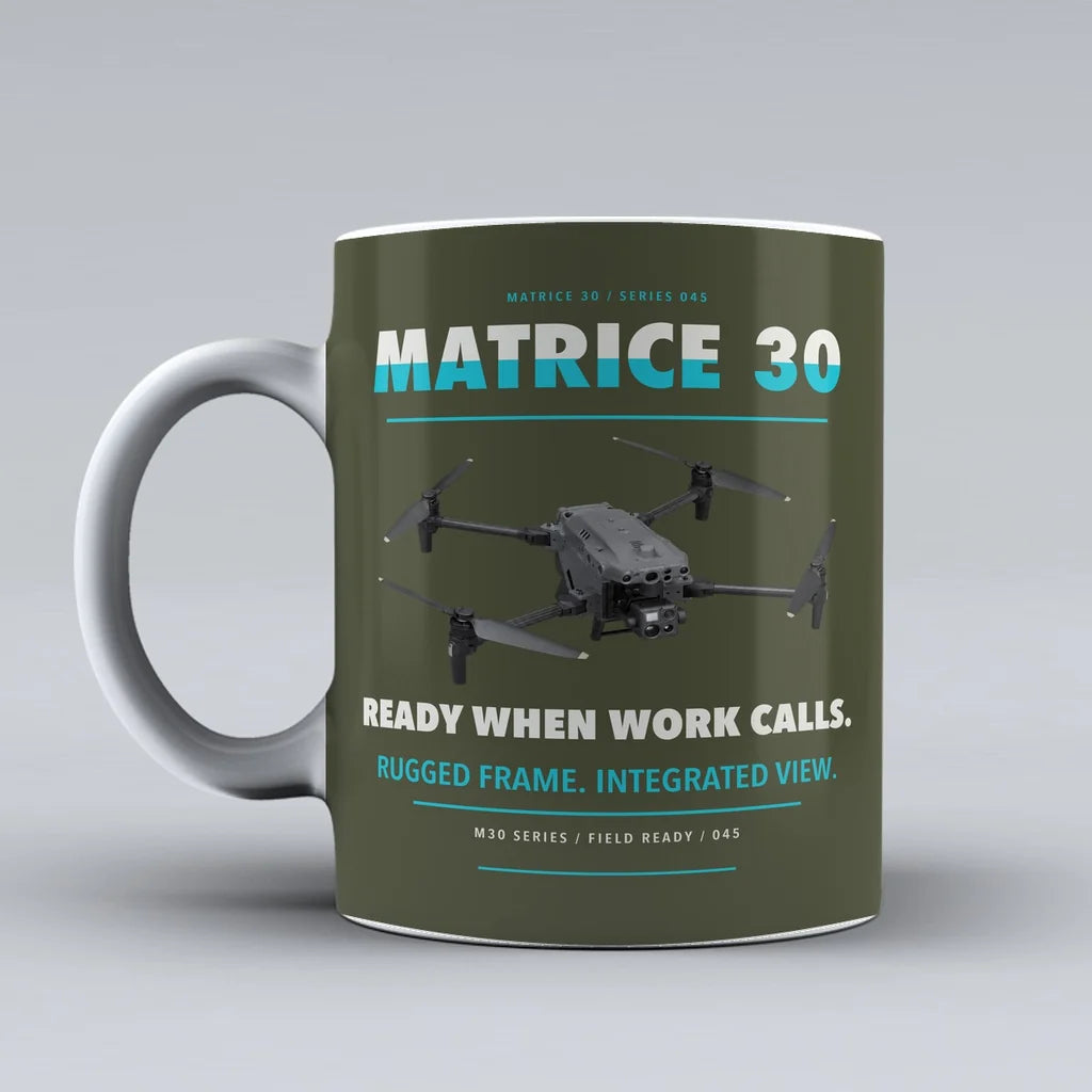 Matrice 30 Mug design on green army dji