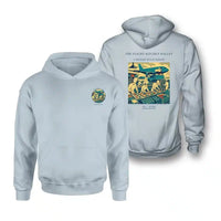 Thumbnail for VINTAGE G4374 - The Flight Kitchen Ballet - Double-Side Hoodie design on lightblue double side