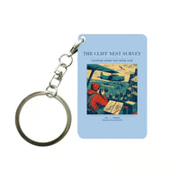 Thumbnail for VINTAGE G4363 - The Cliff Nest Survey - Designed Key Chain design on lightblue