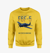 Thumbnail for F6F-5 Hellcat design on yellow sweatshirt