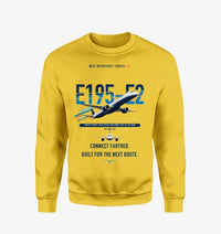 Thumbnail for Embraer E195-E2 design on yellow sweatshirt