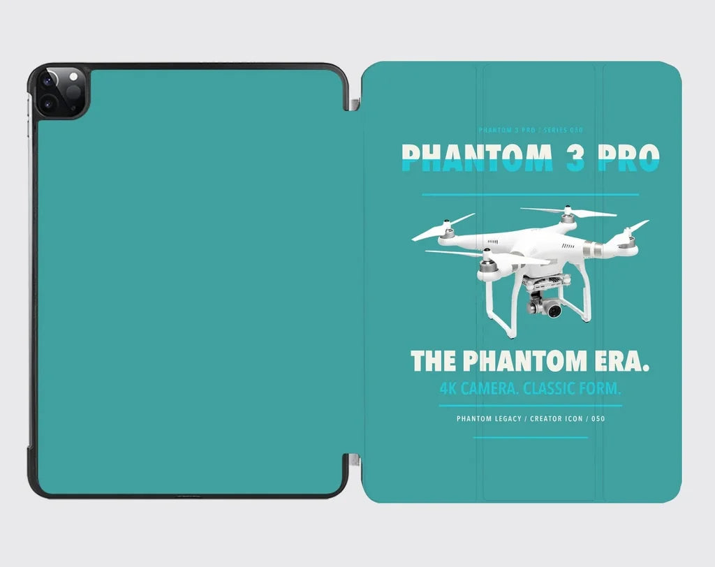 DJI Phantom 3 Professional design on turquoise ipad tablet case