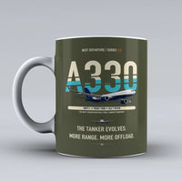 Thumbnail for A330 MRTT+ Mug design on green army airbus