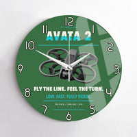 Thumbnail for DJI Avata 2 design on green no frame wall clock