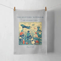 Thumbnail for VINTAGE G4384 - The Spotters' Notebook - Designed Towels design on lightgray