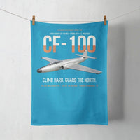 Thumbnail for Avro Canada CF-100 Mk5 Canuck Northern All Weather Interceptor design on turquoise towel