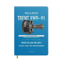 Thumbnail for TRENT XWB-84 design on turquoise notebook
